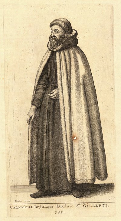 Canonicus Ordinis Sti. Gilberti von Wenceslaus Hollar